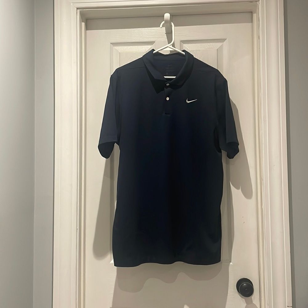 Nike drifit navy polo SZ Xlarge